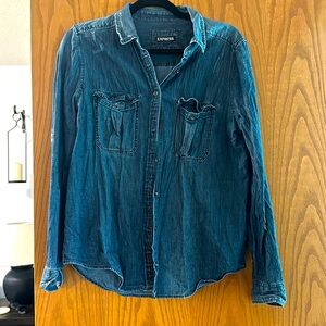 Women’s Jean button-up top